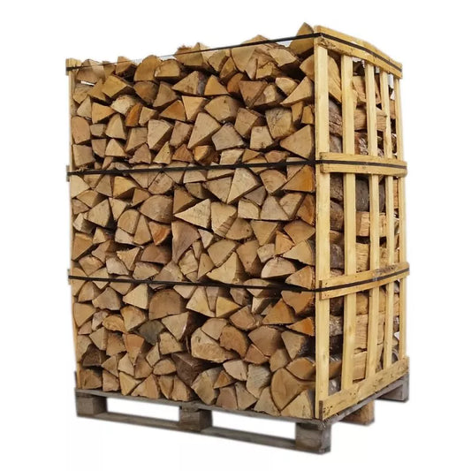 Brennholz – 25 cm – auf Palette gestapelt – 2,5 Ster – 1,5 m³ – extra trocken