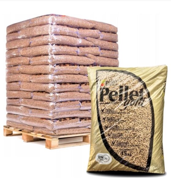 Holzpellets, GOLD (65 Säcke/975 kg)
