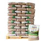 SimplyPELLET Premium-Holzpellets – 65 Säcke, 975 kg