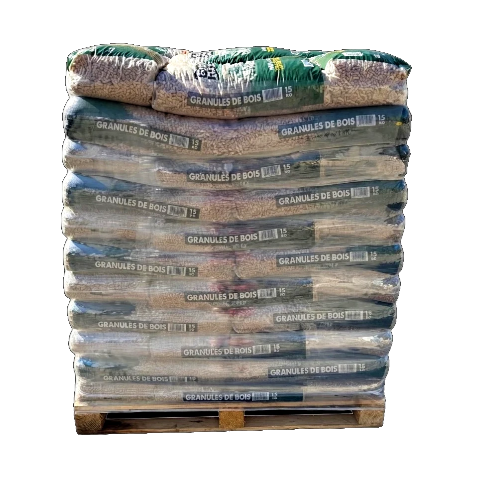 Premium-Holzpellets ECO BOIS ENERGIE – 66 Säcke, 990 kg