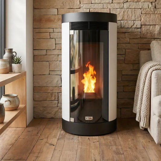 Raumluftunabhängiger, kanalisierbarer Pelletofen Anna – 12 kW