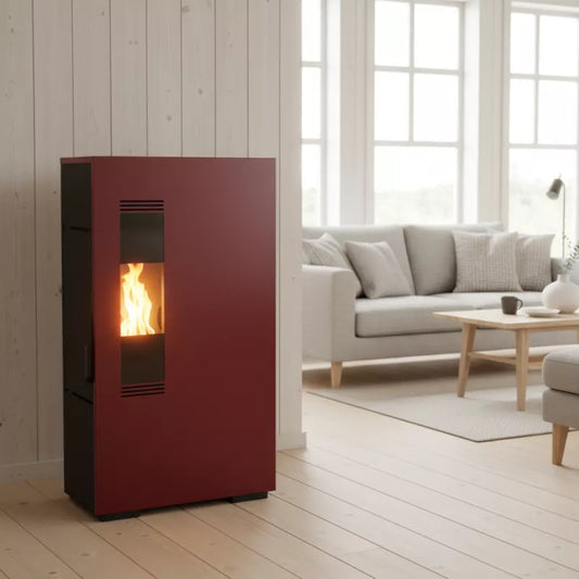 Extra flacher Pelletofen Mini – 5 kW